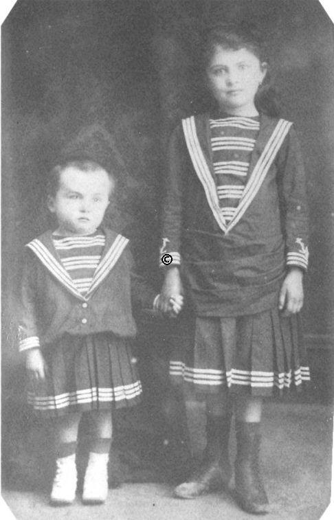 Raoul enfant et sa soeur Jeanne