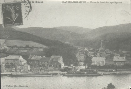 L'usine de pyrolignieux à Haybes