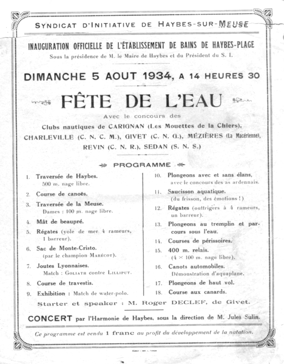 Le programme de la fête nautique