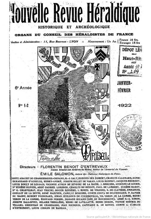 La Nouvelle Revue Héraldique - 1922