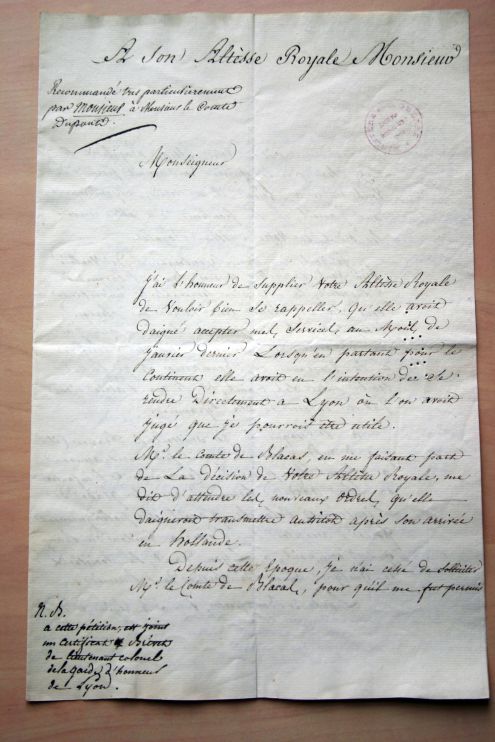 Lettre à Louis-Philippe - Partie 1