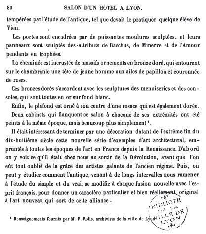Salon d'un hôtel à Lyon - page 80