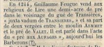 Extrait des Mémoires et Notes de M. Auguste le Prevost